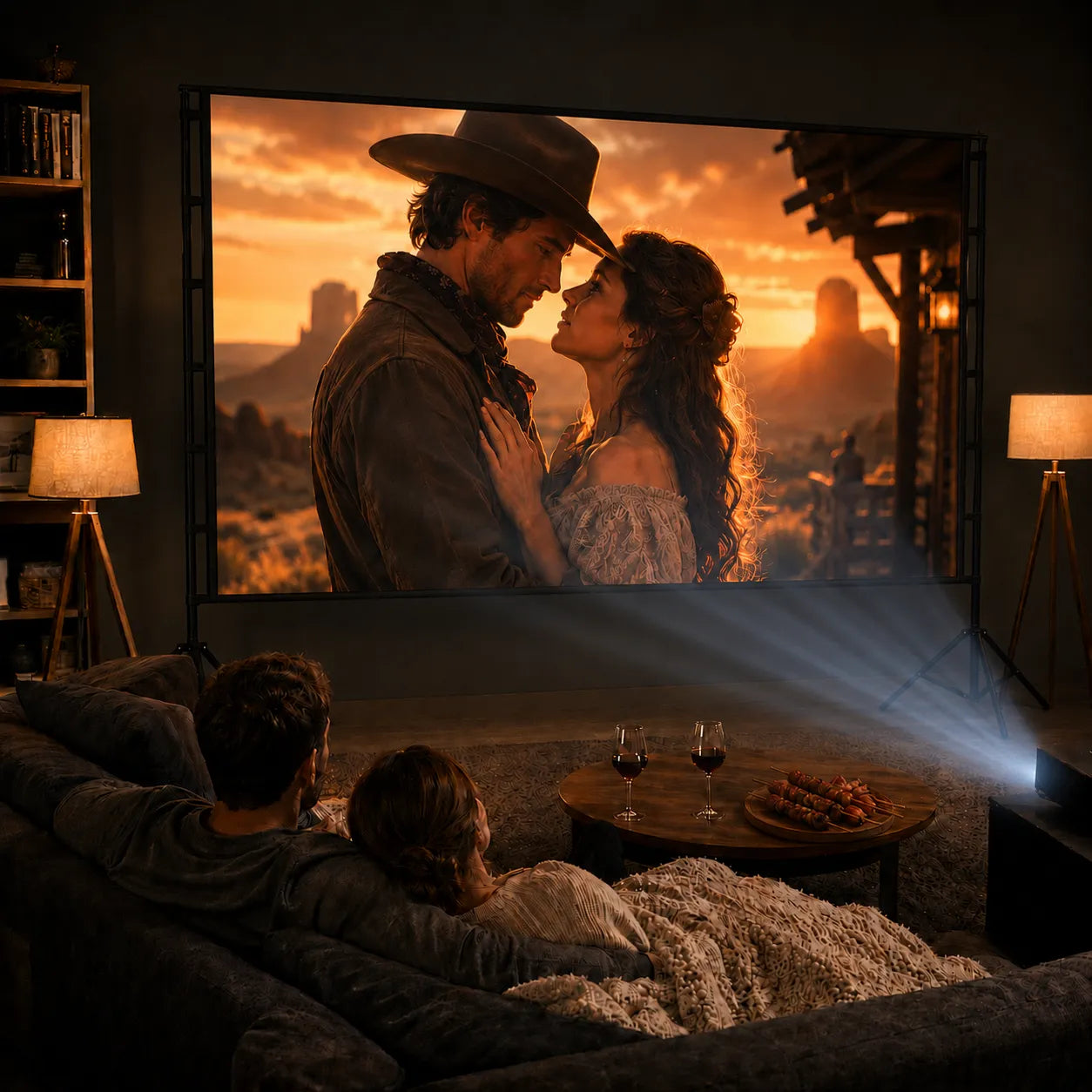 150 Inch Projector Screen with Stand