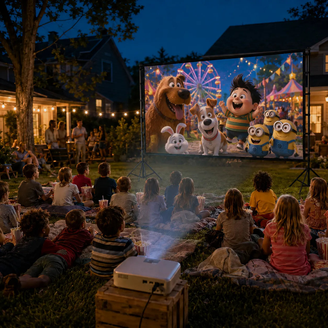 150 Inch Projector Screen with Stand